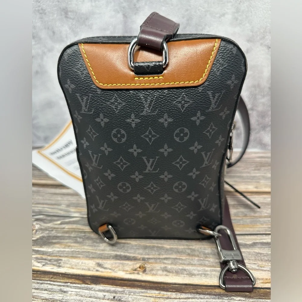 Louis Vuitton Monogram Eclipse Patchwork Amazone Sling Bag EUC​